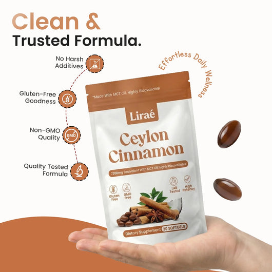 Ceylon Cinnamon 7200mg Equivalent with MCT Oil